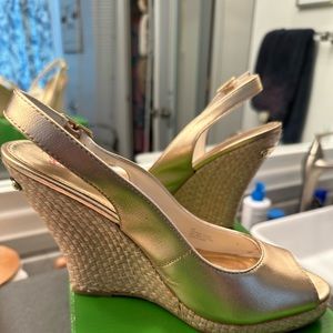 Lilly Pulitzer Kristen Wedge - Gold Metallic